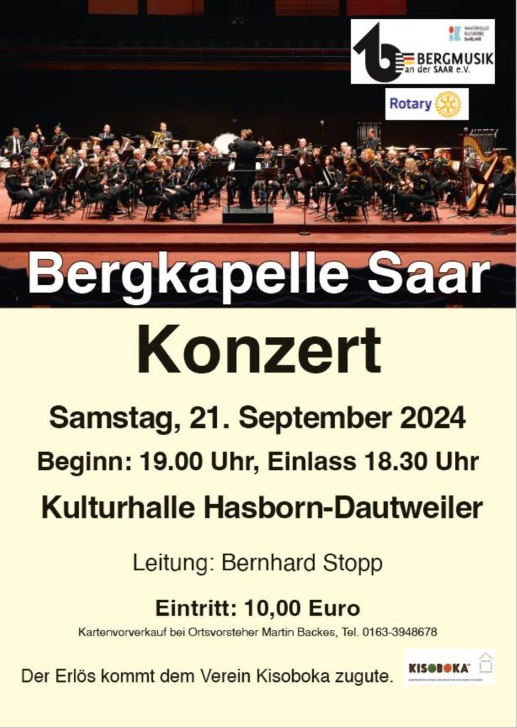 Mehr über den Artikel erfahren Konzert der Bergkapelle Saar