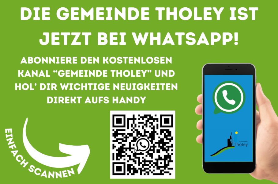 Mehr über den Artikel erfahren Neuer WhtasApp-Kanal der Gemeinde Tholey ist am Start